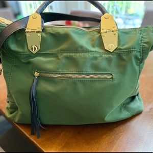Like New Steve Madden Green Bag Gold Accents